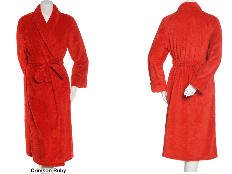 Jasmine Rose Solid Beehive Wrap Robe