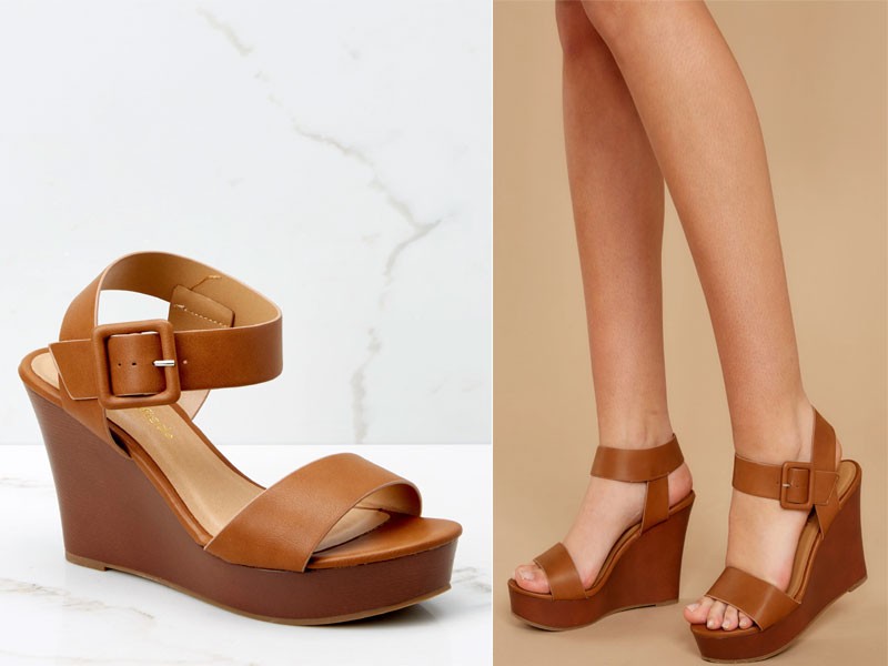 Work With It Caramel Brown Wedges