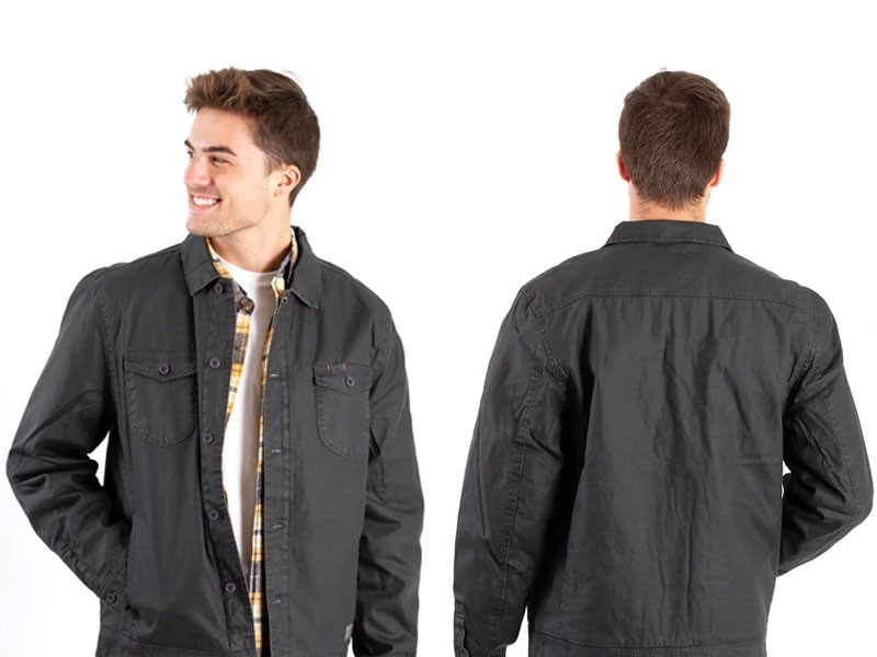 Weatherproof Vintage Fleece Lined Canvas Jacket for Men