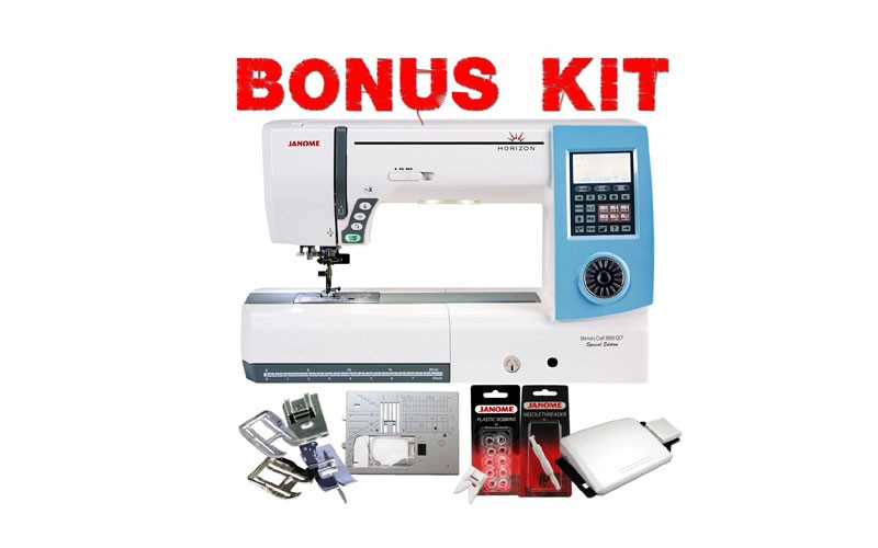 Janome Horizon Memory Craft 8900QCP Special Edition Sewing Machine with FREE Bon