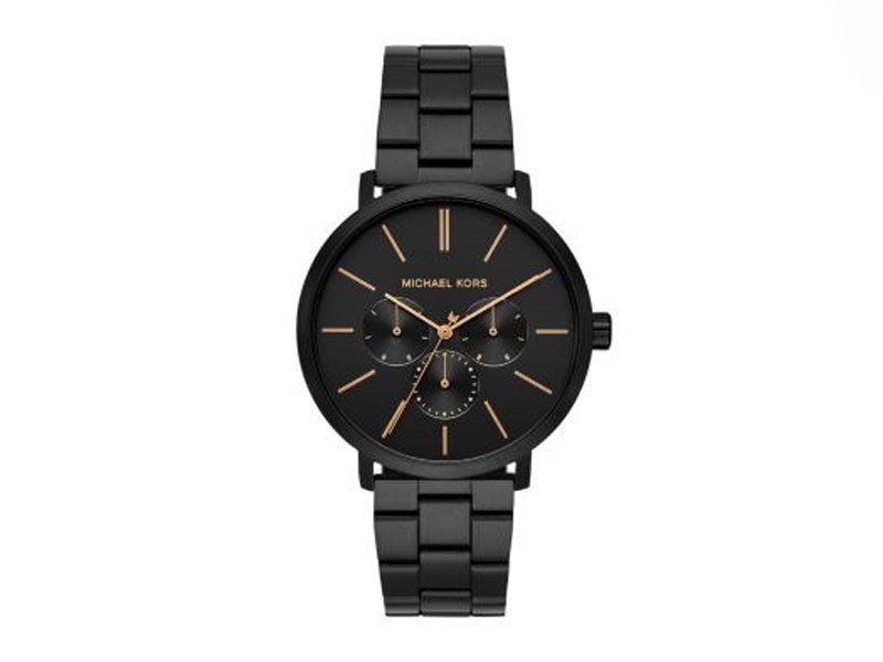 Michael Kors Men's Blake Multifunction Black Stainless Steel Watch