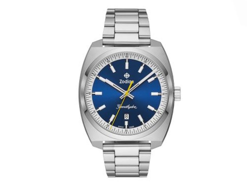 Zodiac Grandhydra Ronda Stainless Steel Watch