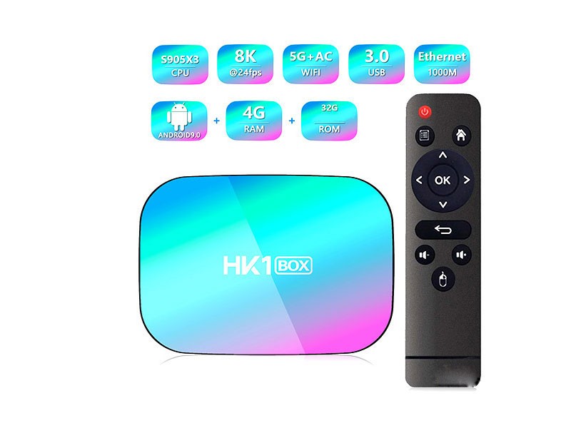 HK1 BOX Quad-core Pie TV Box