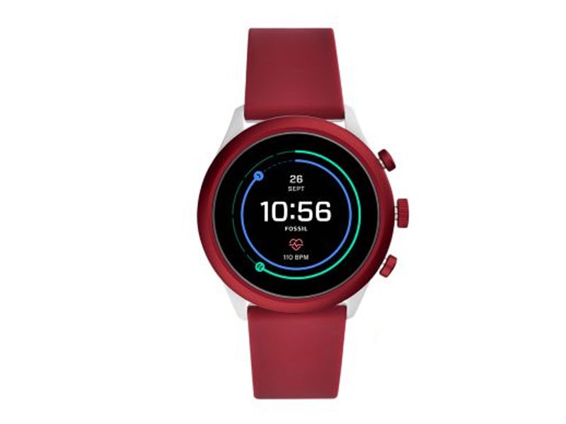 Fossil Sport Smartwatch 43mm Red Silicone