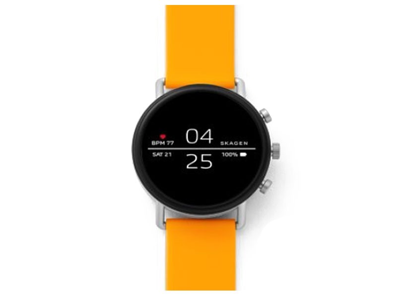 Skagen Smartwatch - Falster 2 Yellow Silicone