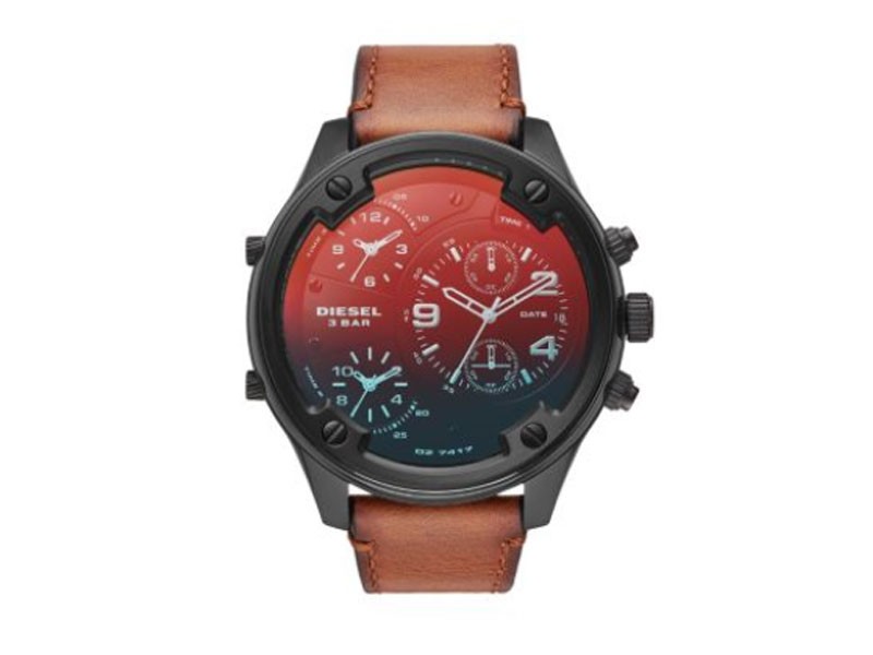 Diesel Men's Boltdown Chronograph Brown Leather Watch