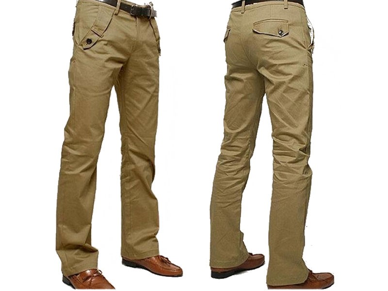 pring Autumn Zipper Fly Business Low Waist multi pockets Casual Pants for Men