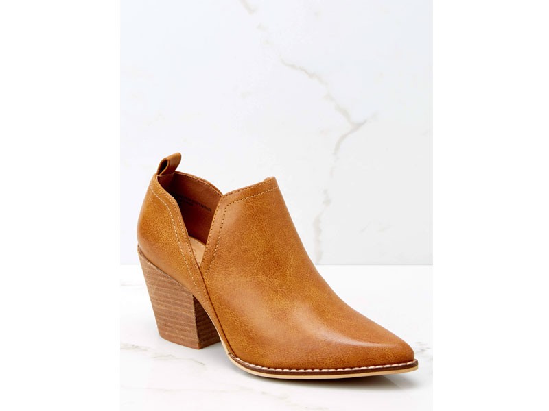 Change The Tempo Camel Ankle Booties