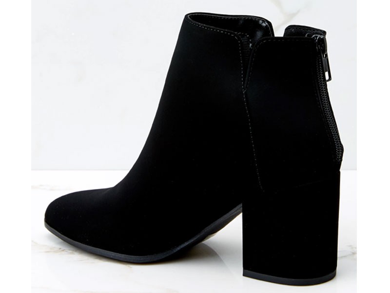 Through The City Black Ankle Boots