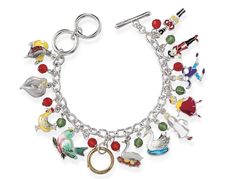 Twelve Days of Christmas Charm Bracelet