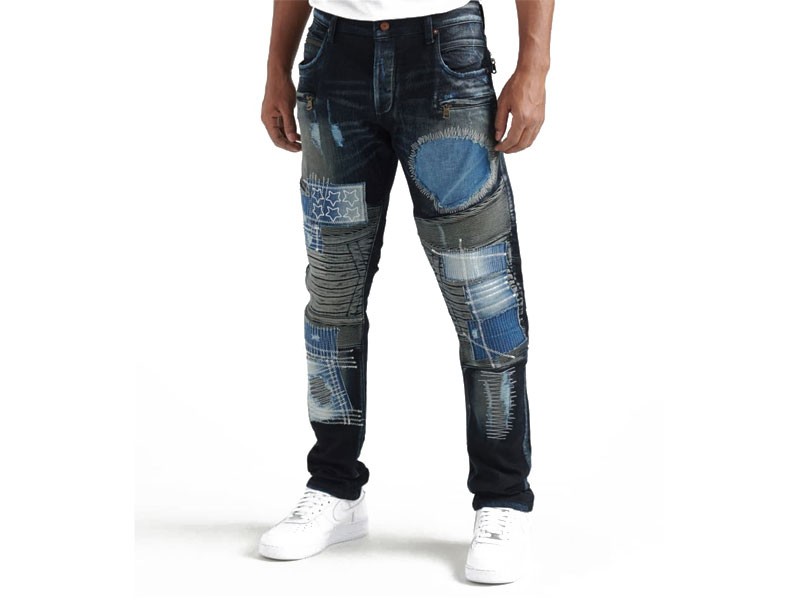 Rock Star Multi Patch Jeans