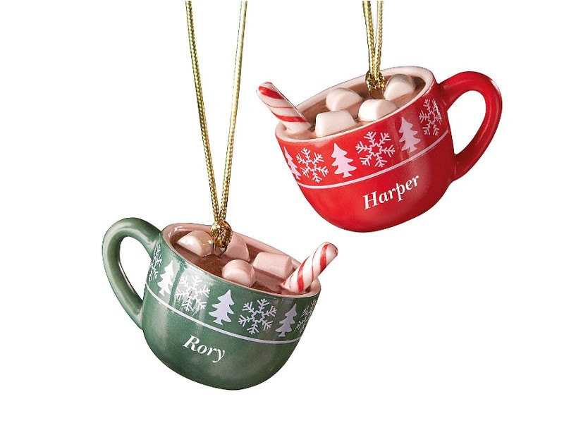 Forever Friends Hot Cocoa Mug 2-Piece Ornament