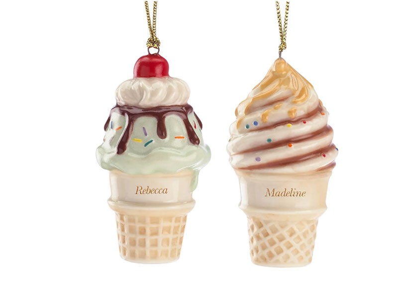 Forever Friends Ice Cream 2-Piece Ornament