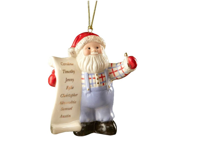 Our Family Santa Ornament