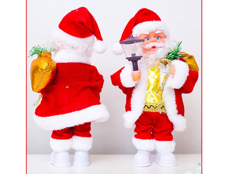 Singing Dancing Table Lamp Santa Claus Electric Music Doll Christmas Decoration