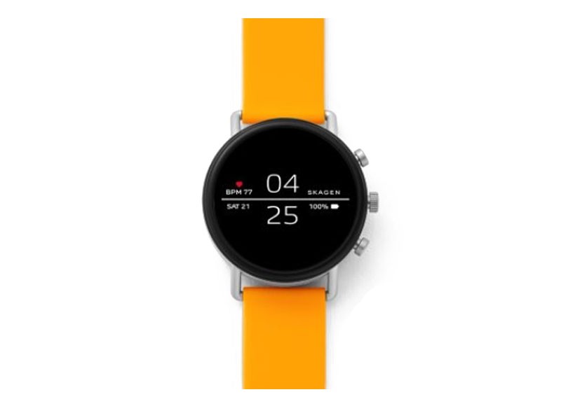 Skagen Smartwatch Falster 2 Yellow Silicone