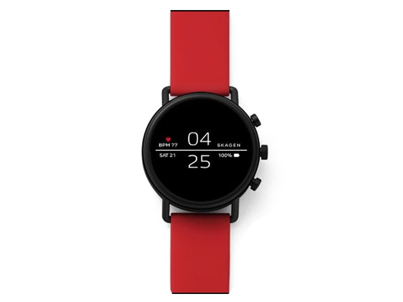Skagen Smartwatch Falster  Red Silicone