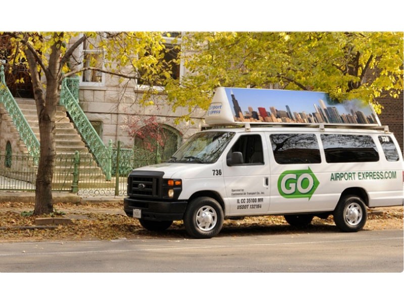 Transportation to or from Midway or O'Hare from GO Airport Express