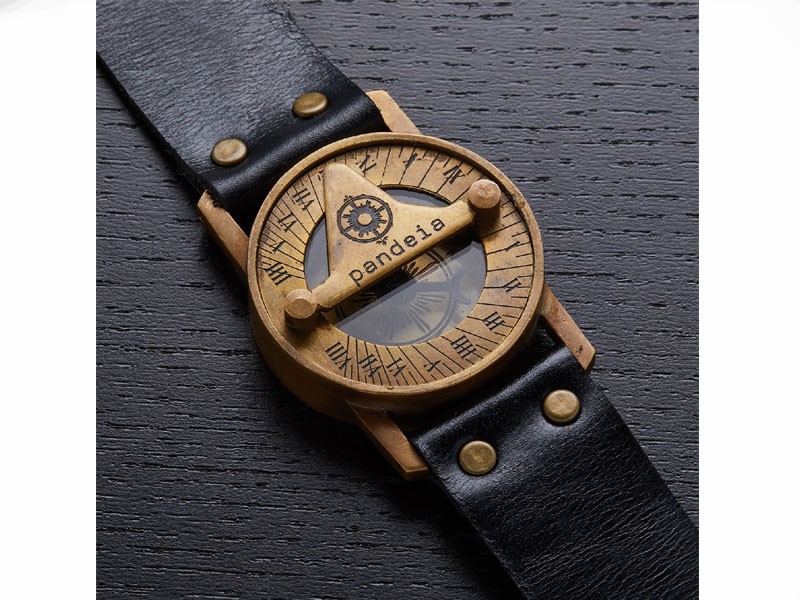 Pandeia Obsidian Sundial Wrist Watch// PTM-O