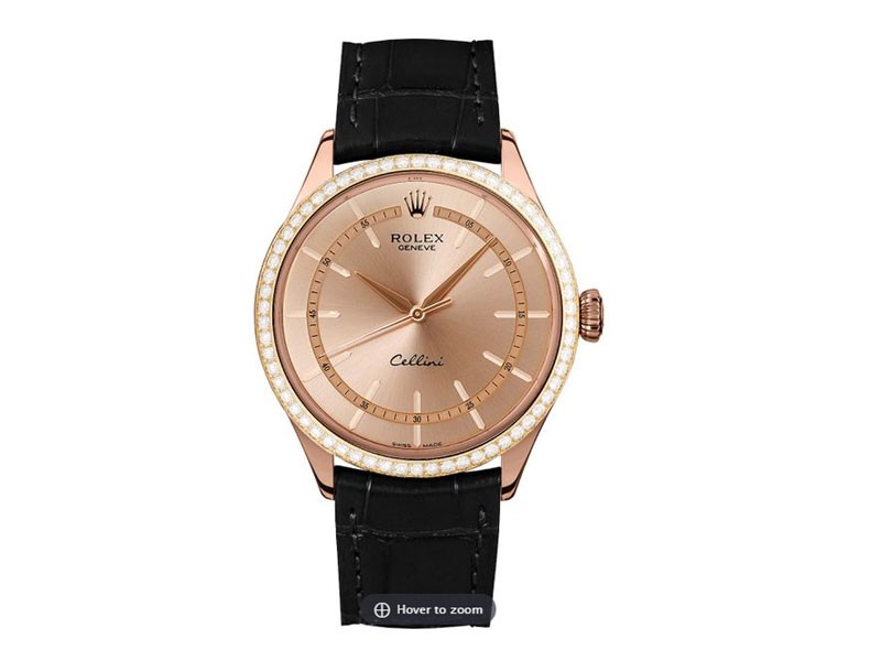 Rolex Cellini Time Everose Gold Men's Watch 50705RBR