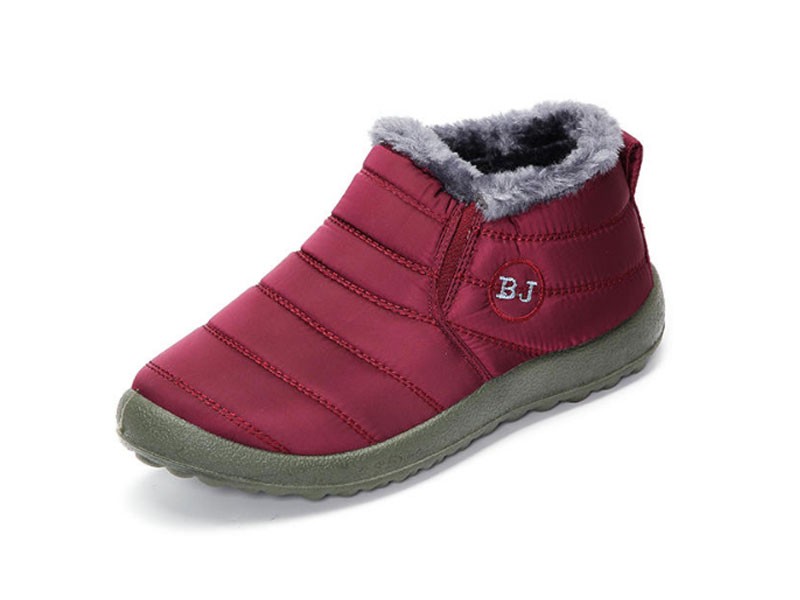 Shoes Warm Wool Lining Flat Ankle Snow Boots For Women