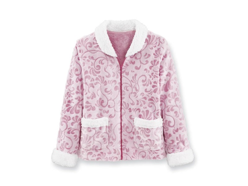 Jacquard Fleece Bed Jacket