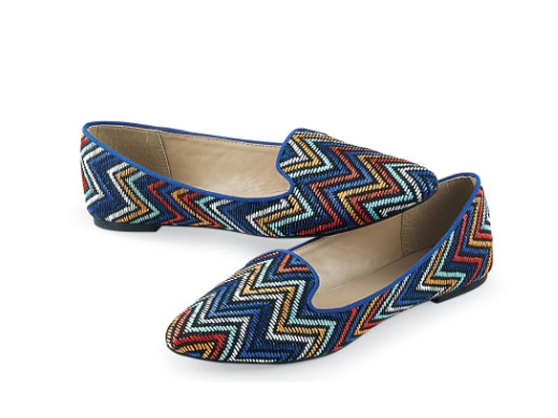 Chevron Slip-On Flats