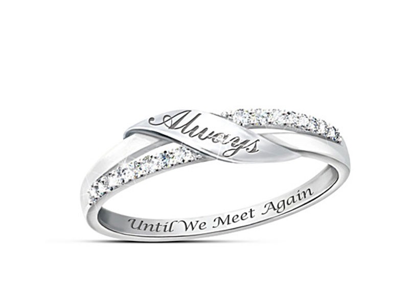 Until We Meet Again Diamond Remembrance Ring