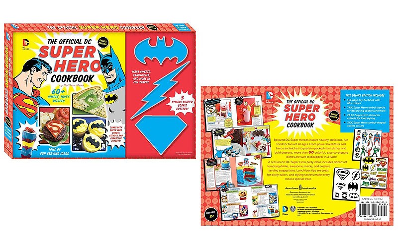 The Official DC Super Hero Cookbook Deluxe Edition Book and Kit