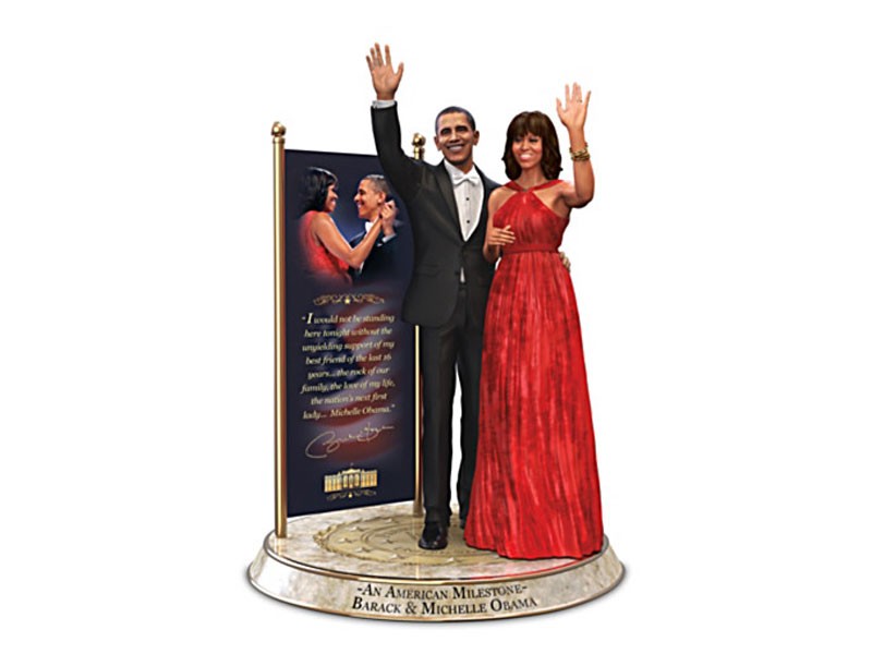 President And First Lady Obama Commemorative Sculpture