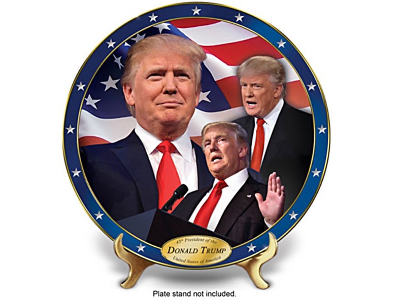 President Donald Trump Collector Plate