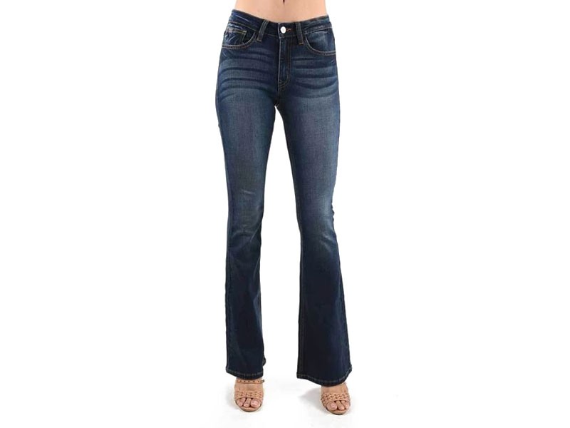 KanCan Jeans Flare Jeans in Dark Wash for Women