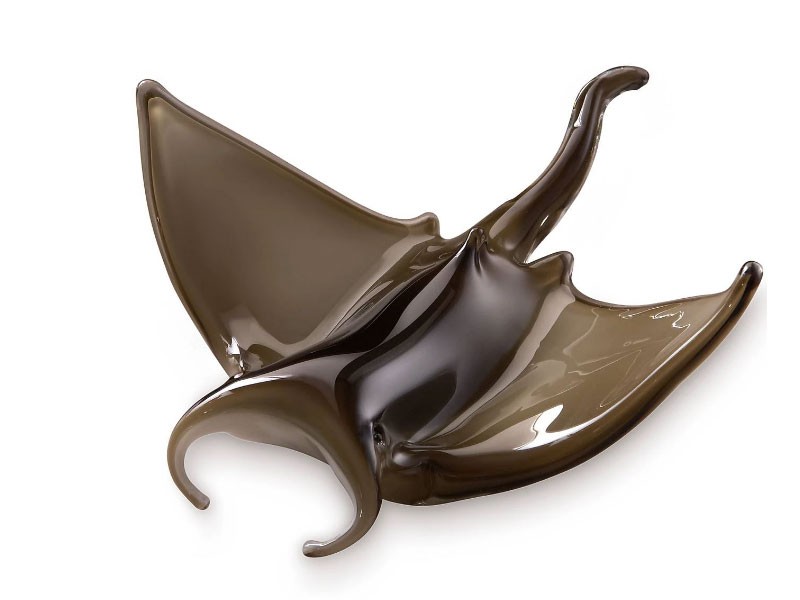 Manta Ray Art Glass Figurine