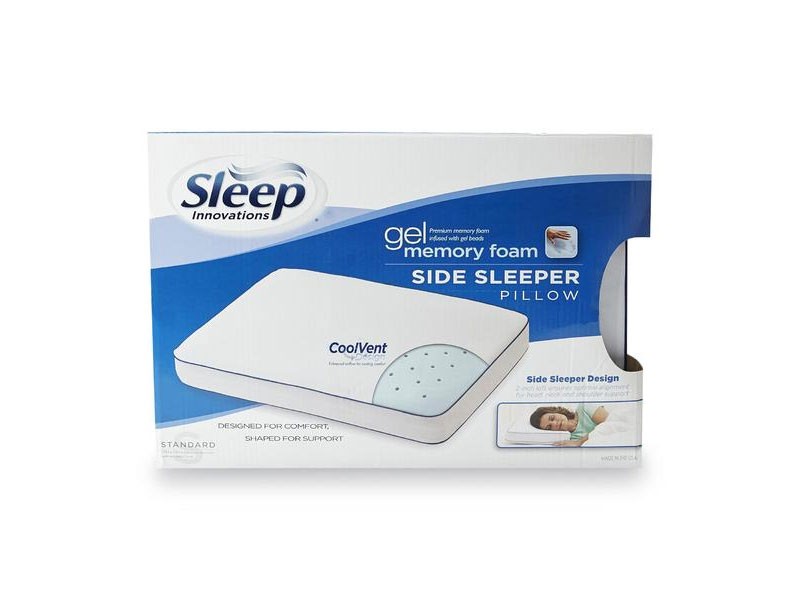 Sleep Innovations Gel Memory Foam SideSleeper Pillow