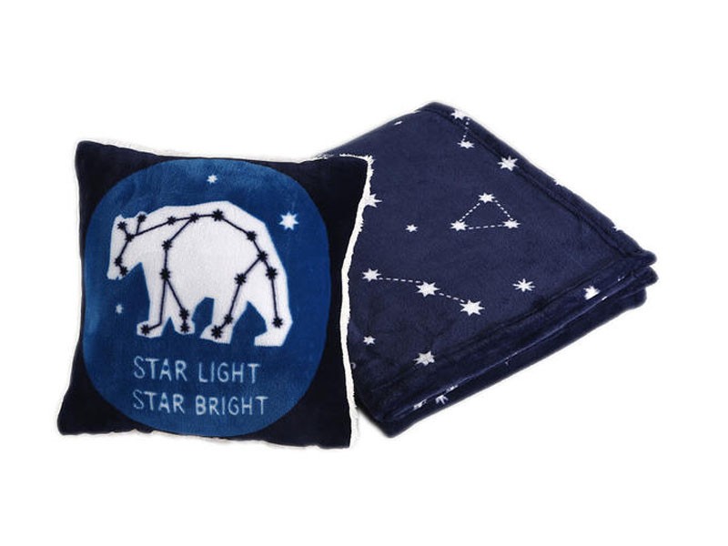 Cannon Polar Bear Pillow and Throw Set