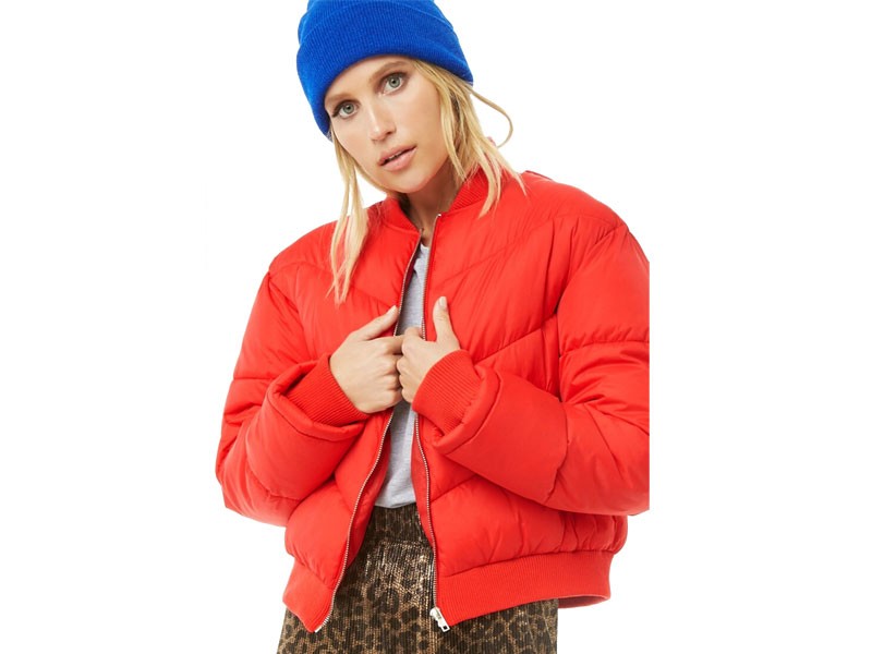 Zip-Front Puffer Jacket