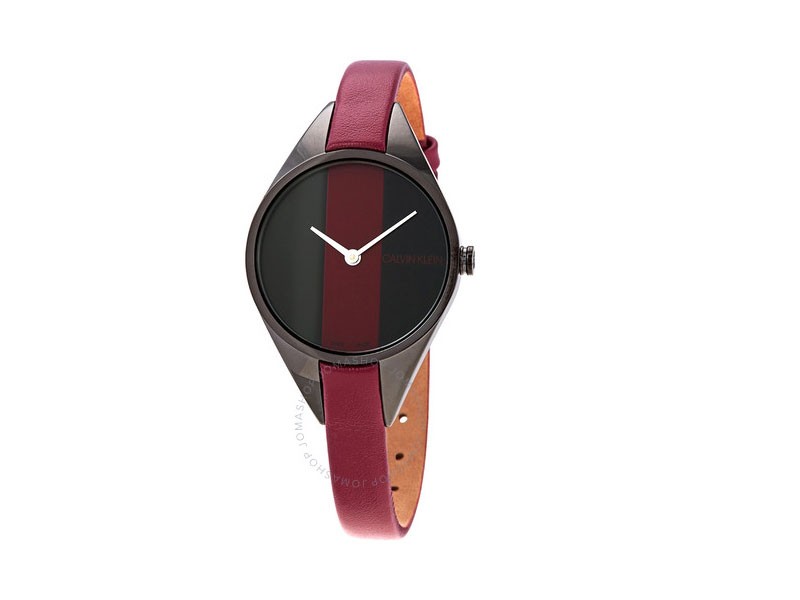 Calvin Klein Rebel Red And Black Dial Ladies Watch K8P237U1