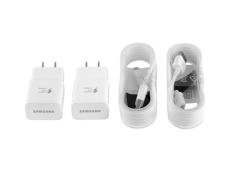 Samsung Fast Adaptive Charger Original 2 Pack with 2 Micro USB OR Type C Cables