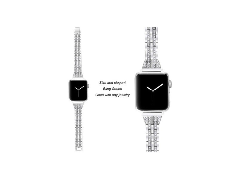 Slim Bling Rhinestone Bands Compatible Apple Watch Series 4/3/2/1 Band