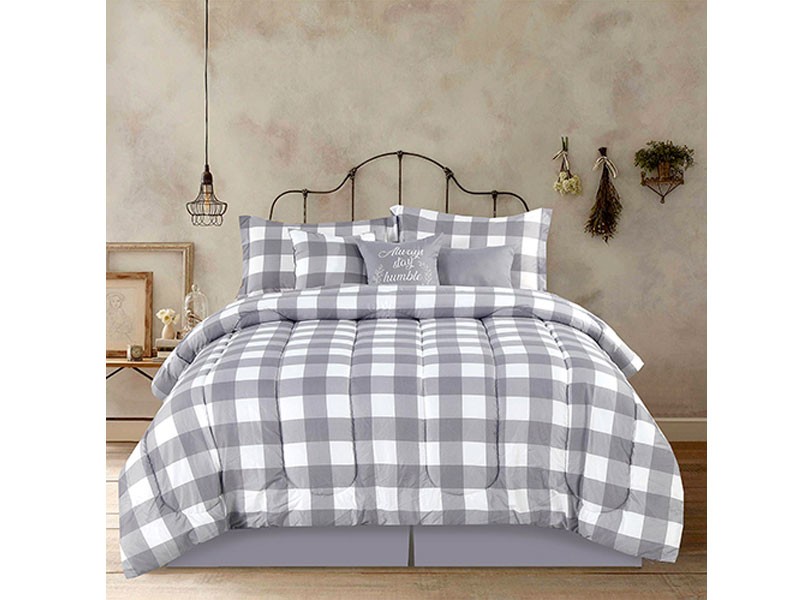 Marigold Grove™ Buffalo Check 7pc. Comforter