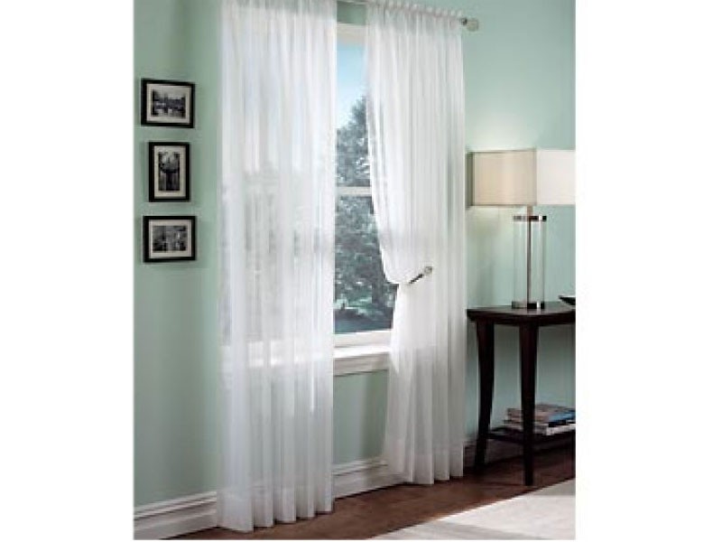 Roma II Voile Sheer Rod Pocket Curtain Panel