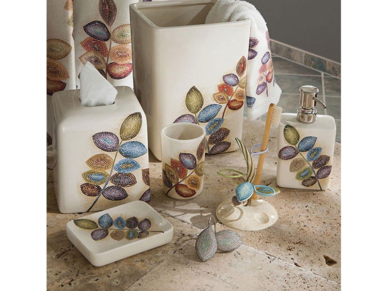 Croscill Mosaic Leaves Bath Collection