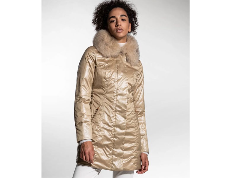 Women's Slim jacket with fur