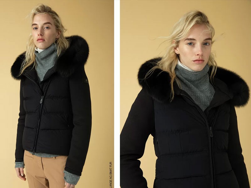 Bistretch and slim down jacket