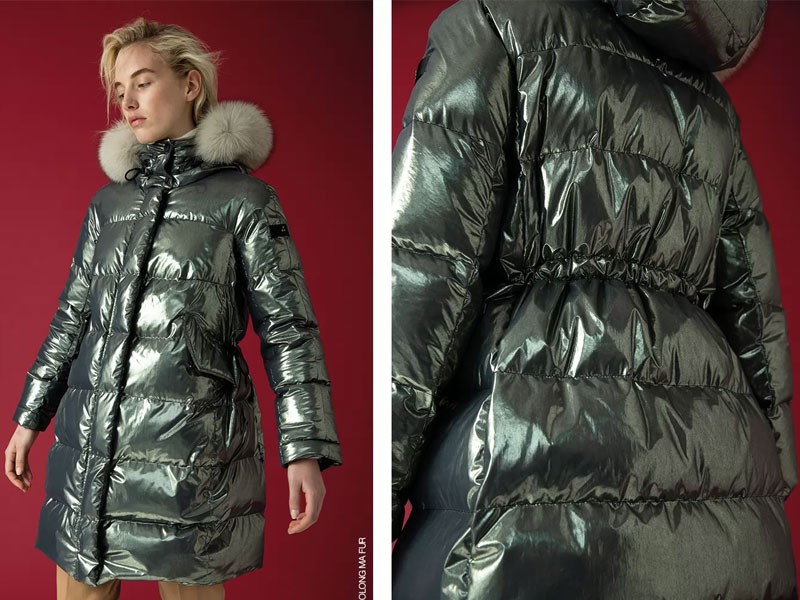 Quilted and laminated parka