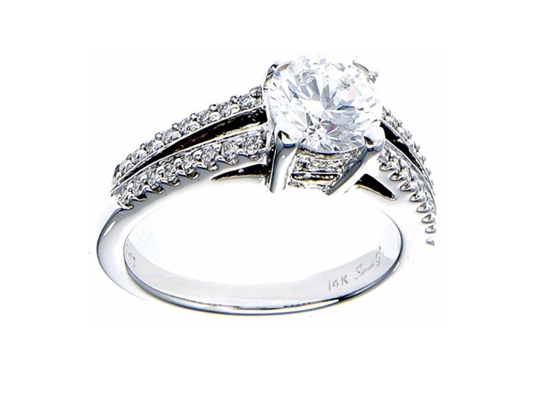 Diamond Ring 25 Carat Diamonds on 14k White Gold RWG109