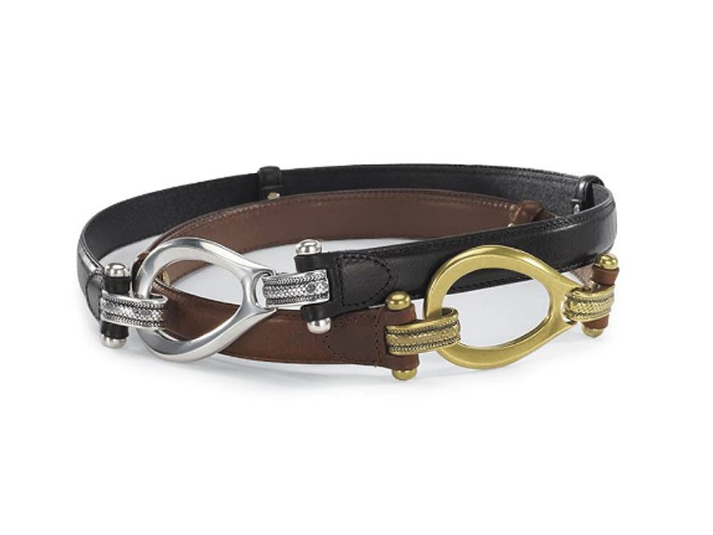 Adjustable Leather Hook Buckle Belts