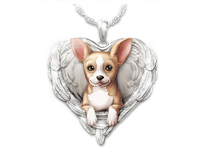 Dogs Are Angels Pendant Necklace: Choose Your Breed