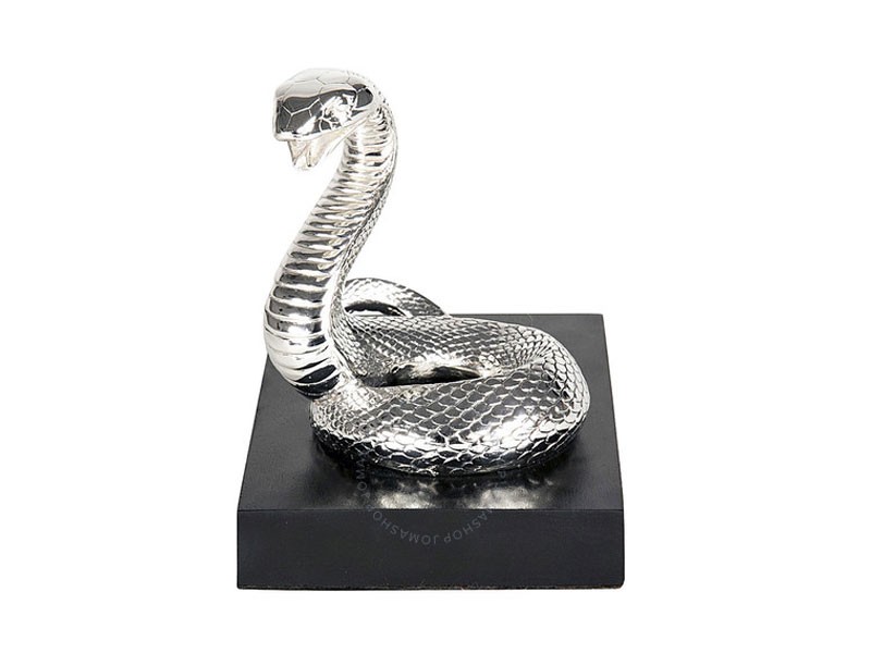 Christofle Snake On Wood Base