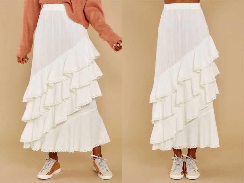 Desire To Inspire White Maxi Skirt